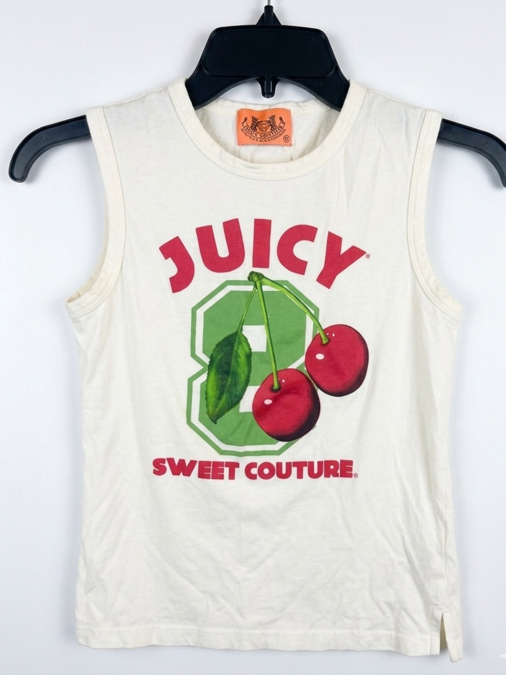 SZ S VINTAGE JUICY COUTURE Y2K JUICY SWEET COUTURE CHERRY TANK AUTHENTIC